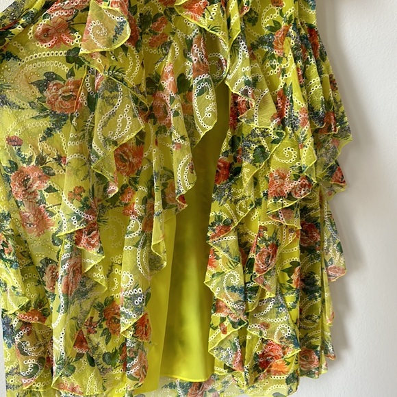 Alice + Olivia Jocelyn Tiered Ruffle Maxi Dress - 2 - Picture 6 of 9